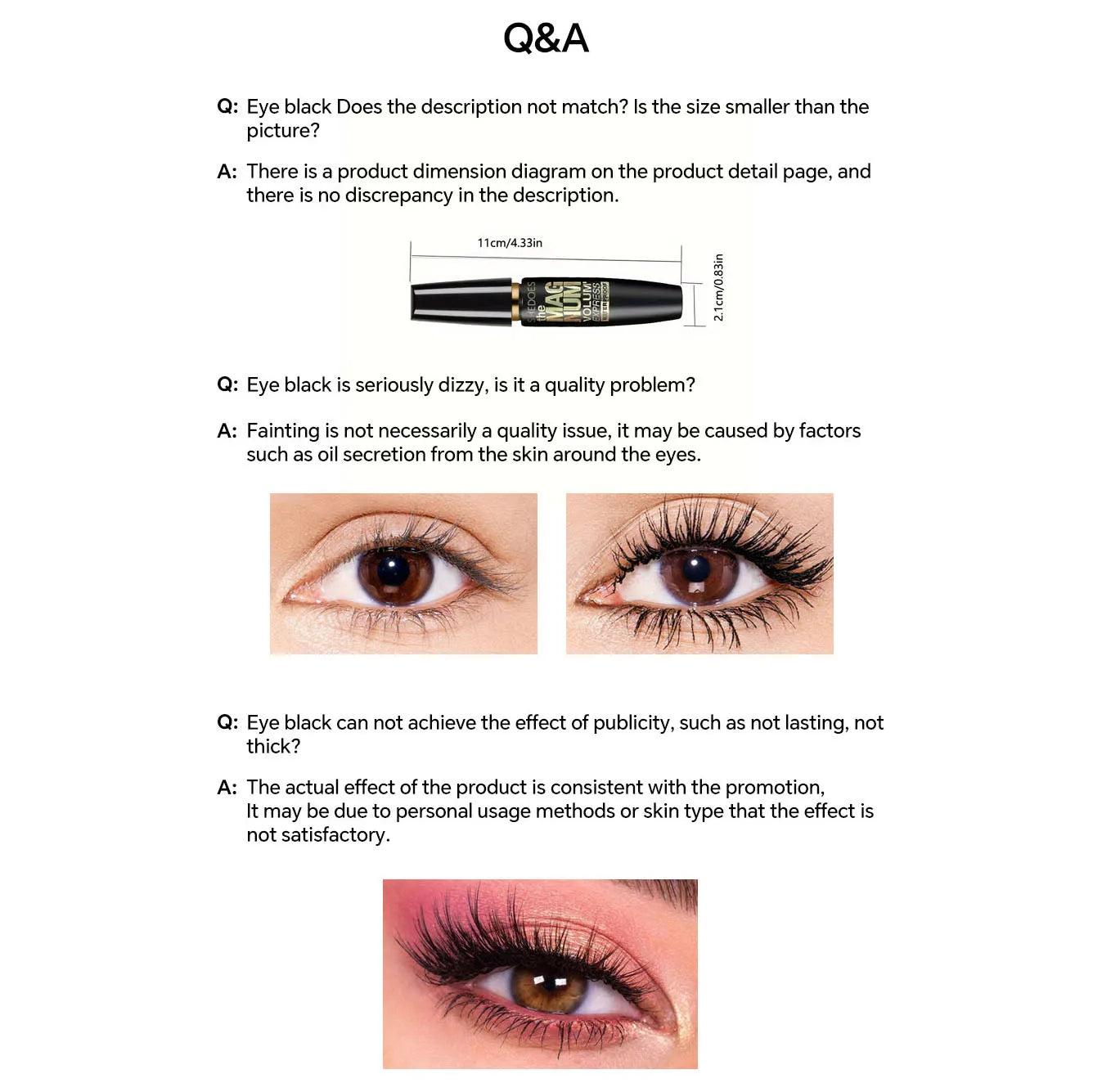 4D Volumising Mascara – Thickening, Lengthening & Curling Formula