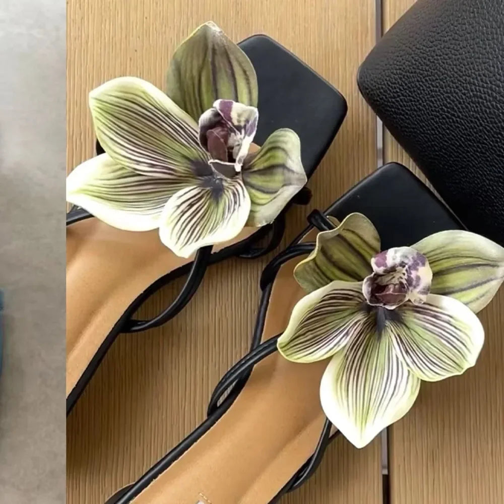 Butterfly & Orchid Flower Shoe Charms | Decorative Shoe Buckles