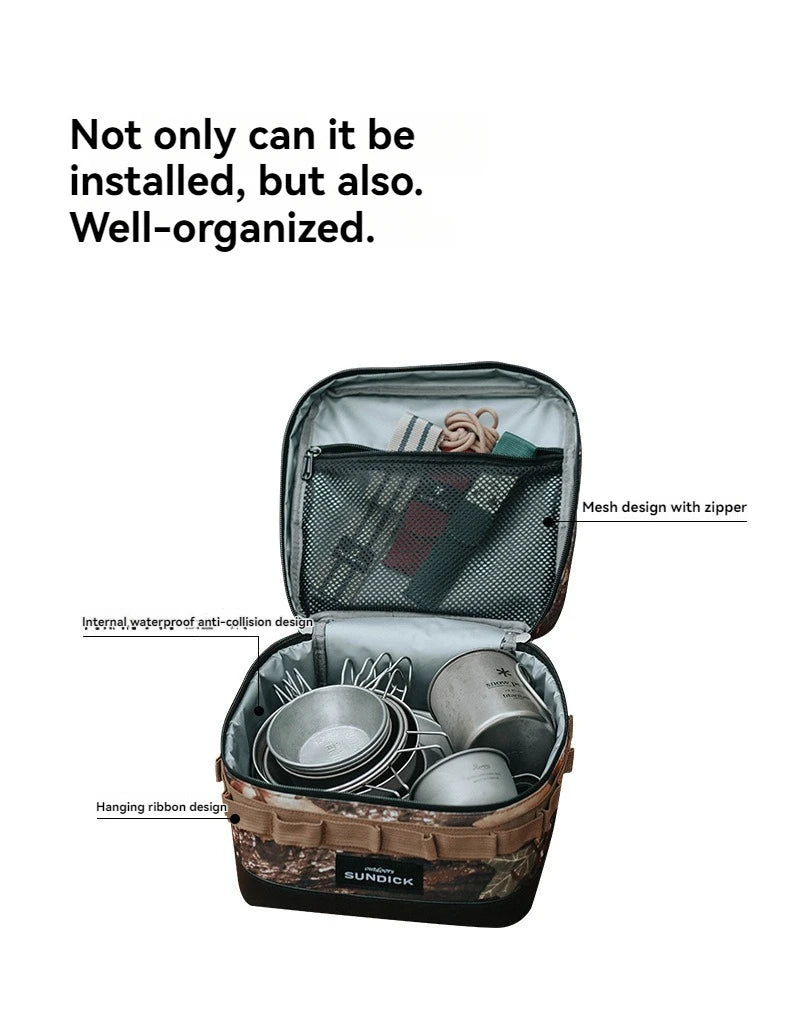 Large insulated picnic cooler bag by Home Sweet Home, featuring a spacious design with a zippered top and carry handles for outdoor use.