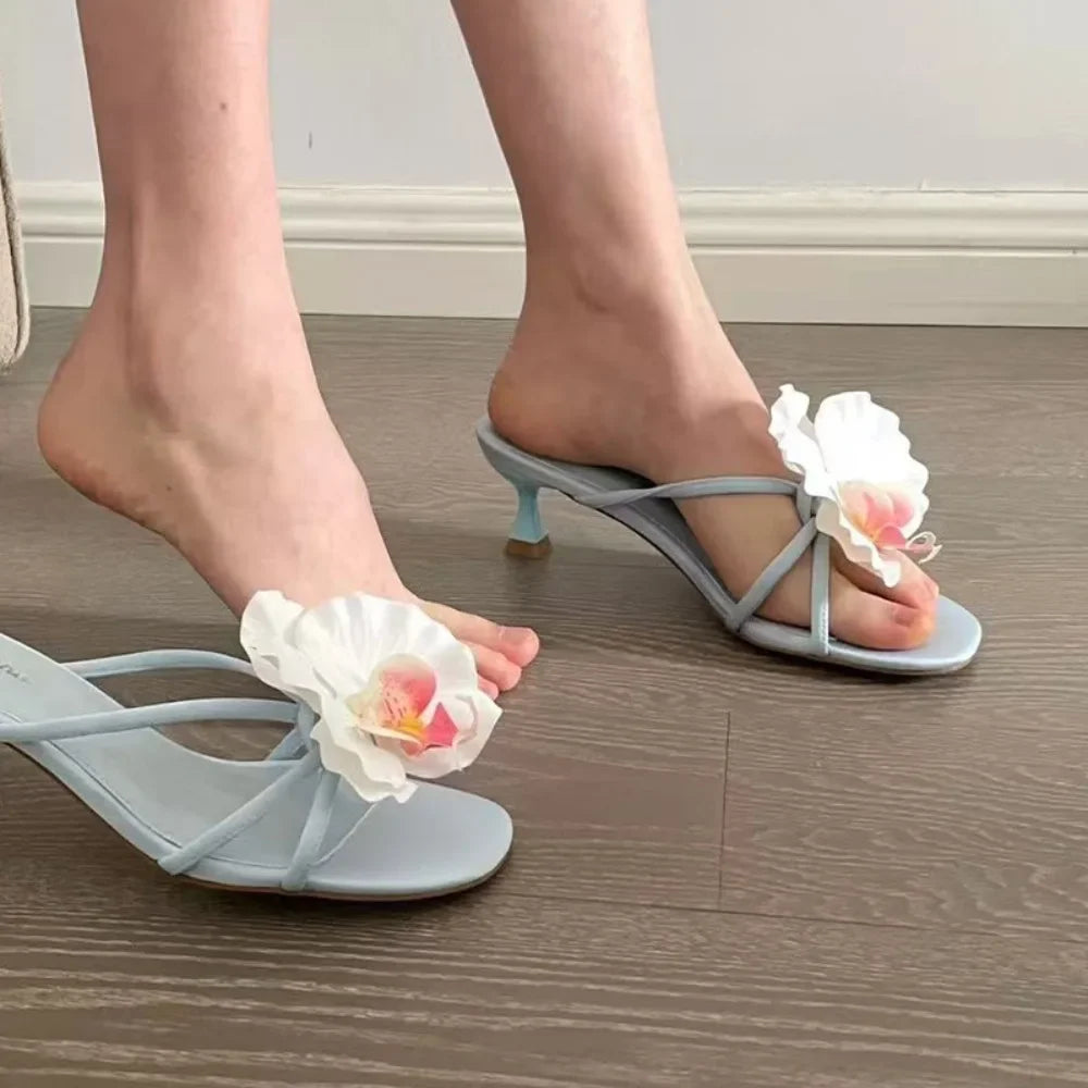Butterfly & Orchid Flower Shoe Charms | Decorative Shoe Buckles