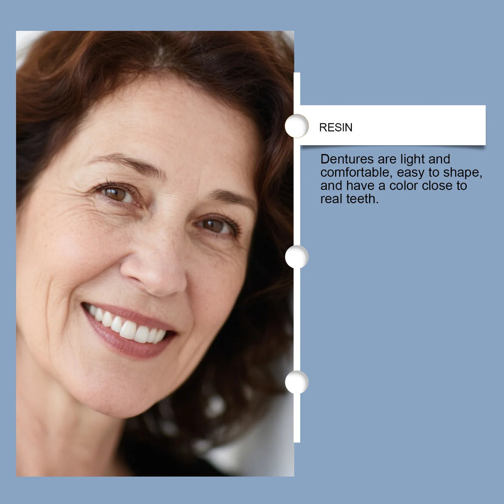 Gel-Fit Resin Denture Set — Cover Tooth Loss & Perfect Your Smile