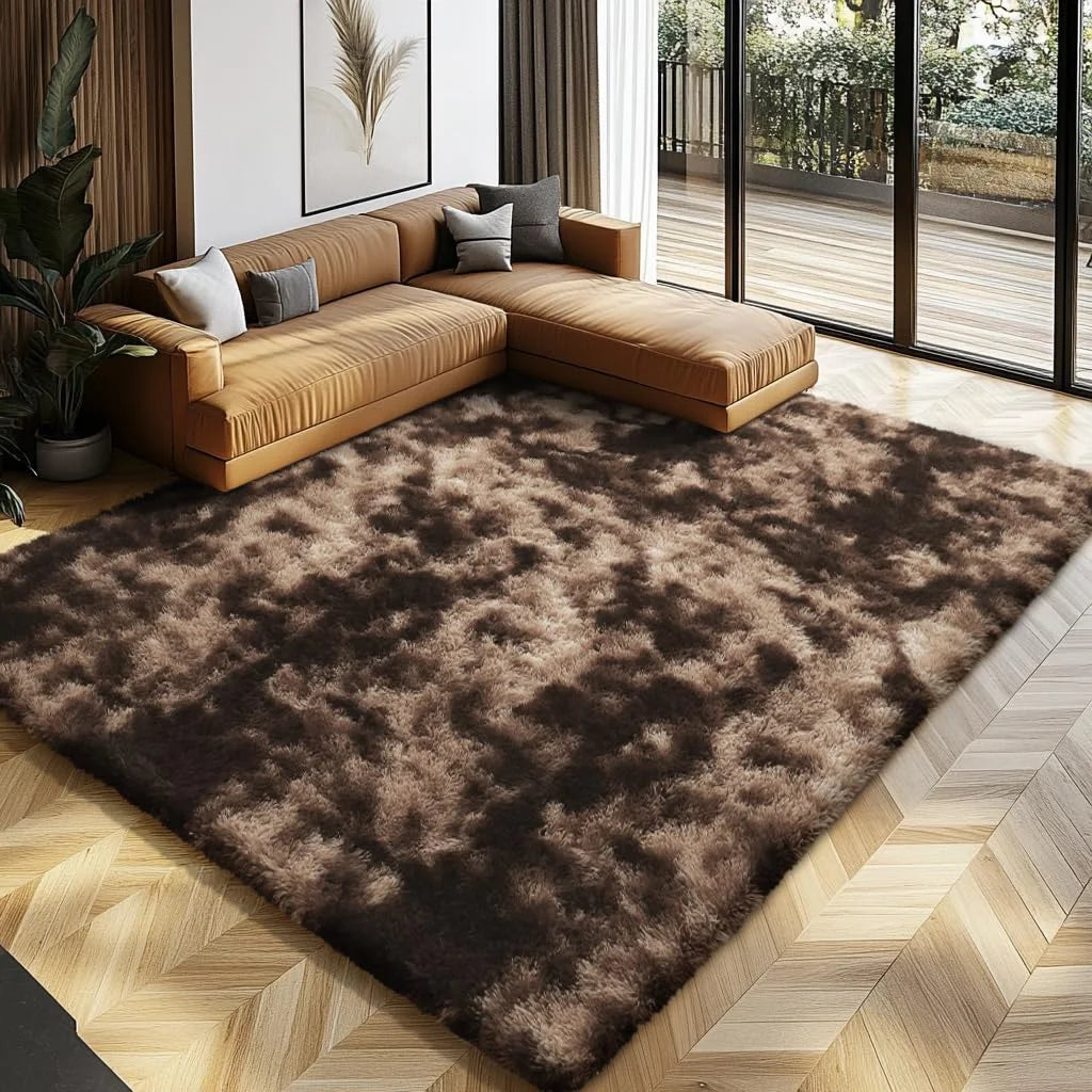 Ultra-Soft Puffy Rug – Fluffy Indoor Floor Mat for Bedroom, Living Room
