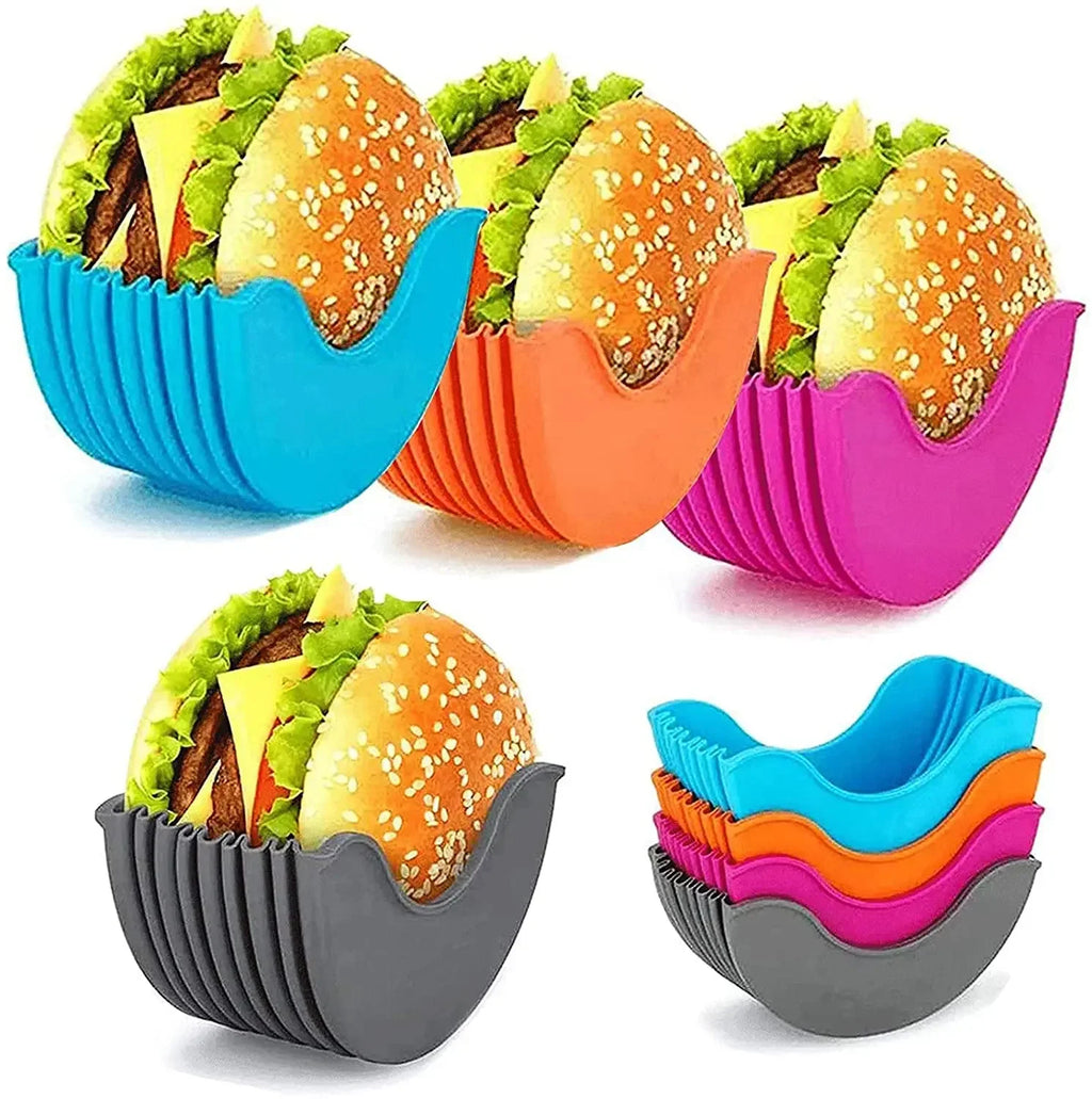 Silicone Burger Rack Holder Reusable BBQ Burger Stand