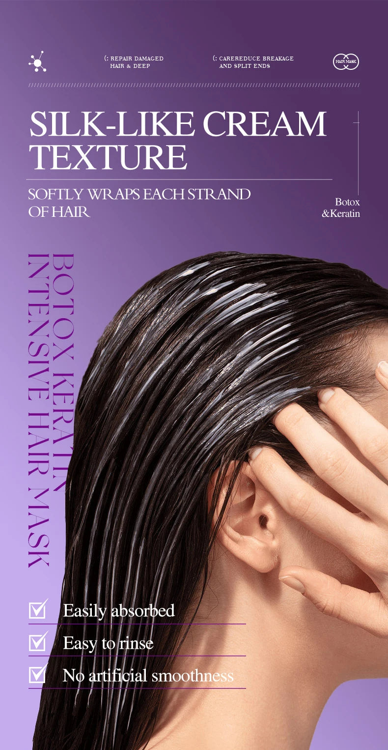 Keratin Hair Mask | 5-Second Repair for Dry, Frizzy & Damaged Hair