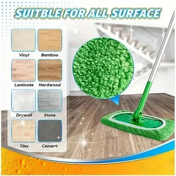 Eco-Friendly Microfibre Flat Mop Pads – 6-Pack Washable & Reusable Mop Covers