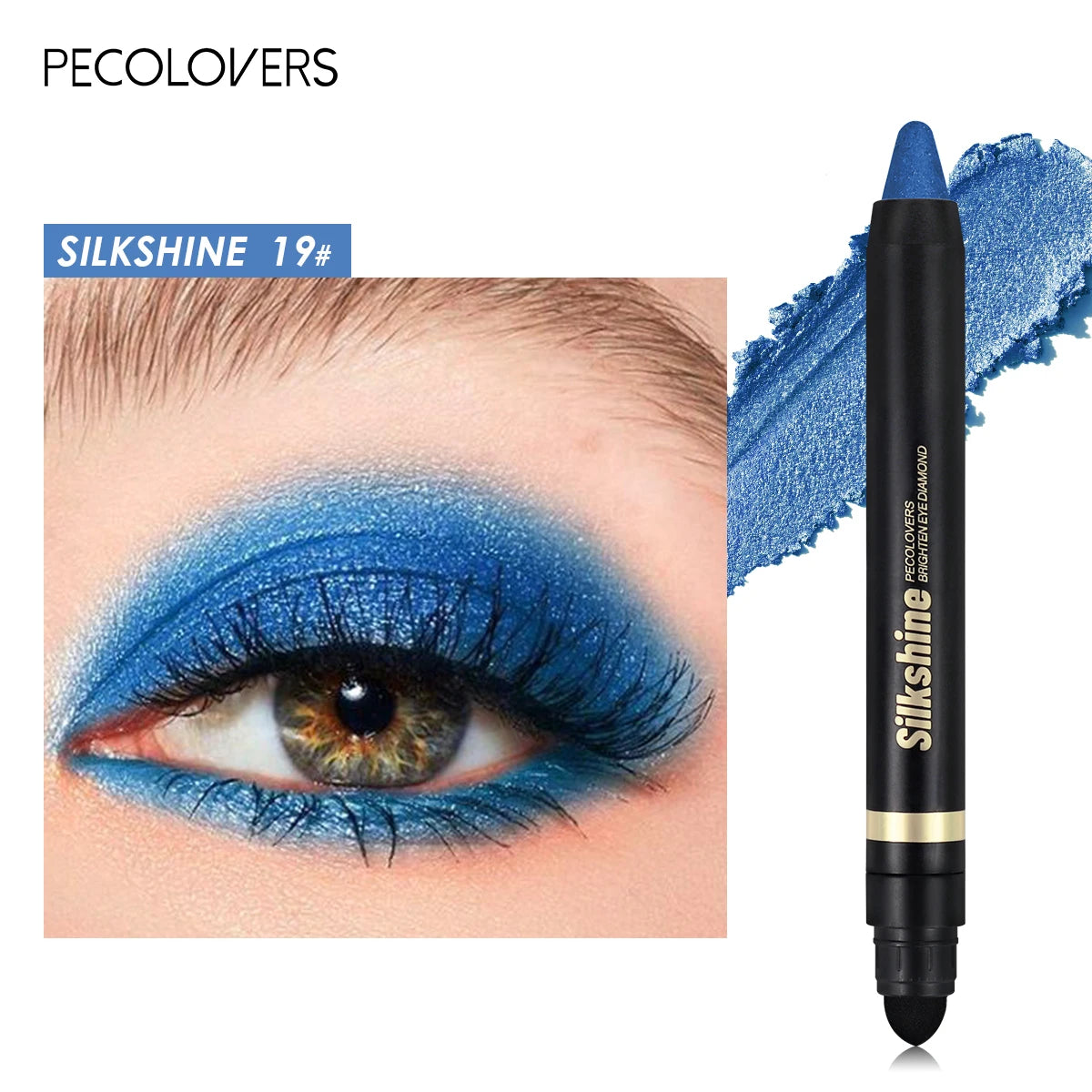 Metallic Glitter Eyeshadow Stick – Matte & Shimmer Waterproof Pearlescent Eye Pen