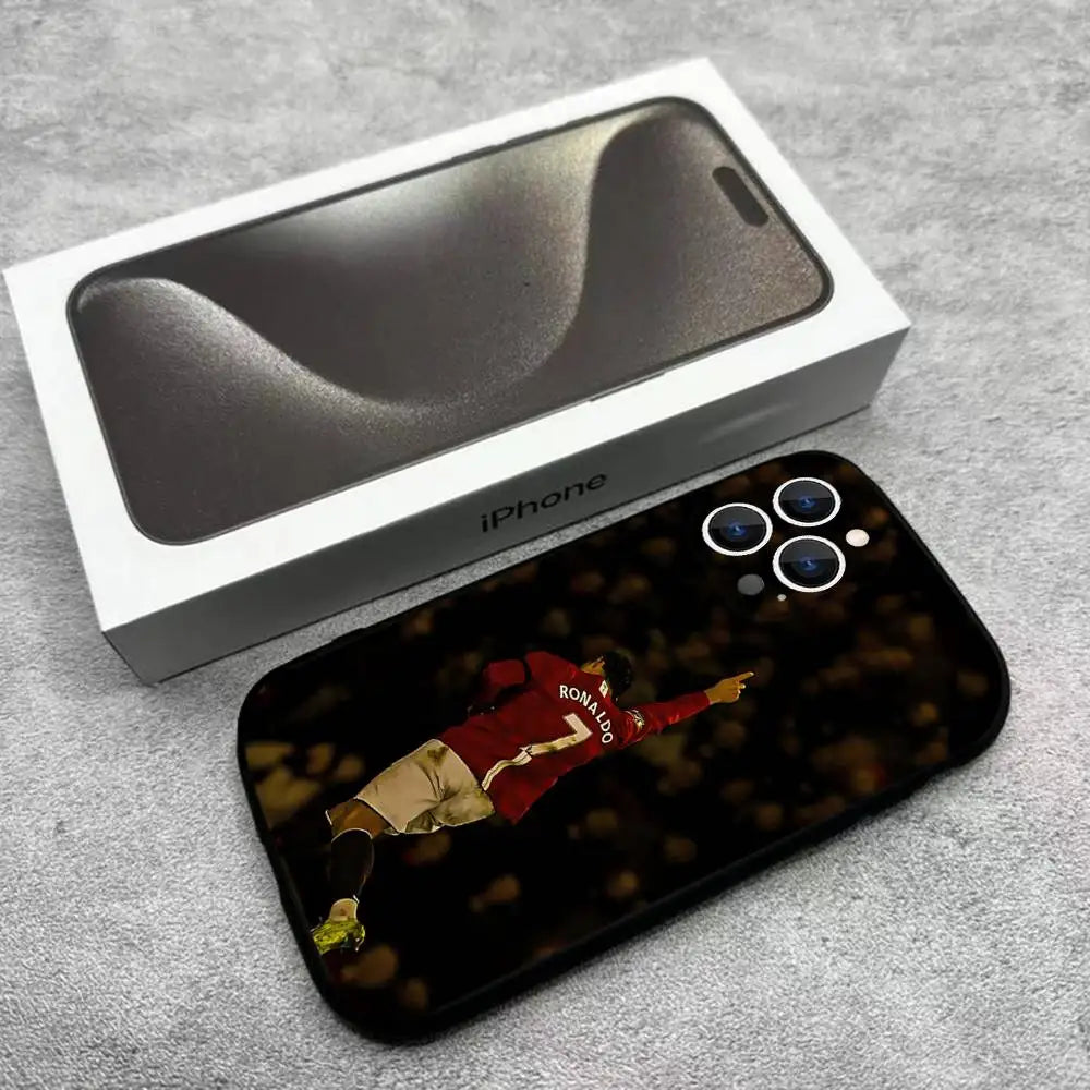CR7 Ronaldo iPhone Case — Soft TPU Cover for iPhone 11–17
