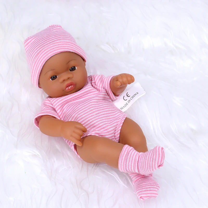 Mini Reborn Doll — 20cm Lifelike Vinyl Baby Doll for Girls