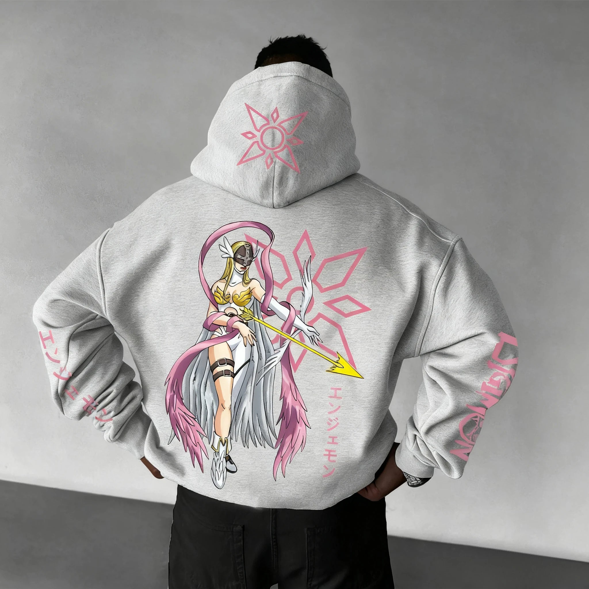 Oversized Digimon Anime Hoodie — Unisex Streetwear