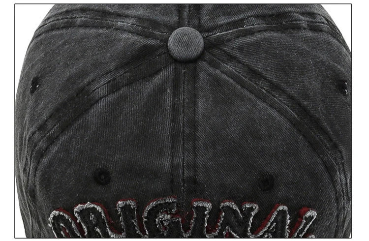 Retro Washed Cotton Baseball Cap – Unisex Curved Brim Sun Hat