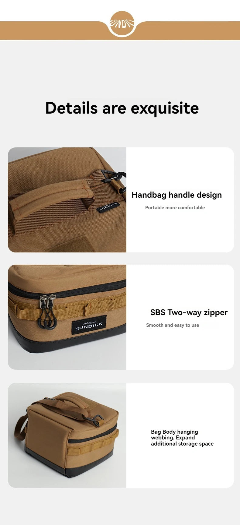 Large insulated picnic cooler bag by Home Sweet Home, with sturdy handles and spacious interior for outdoor food and beverage storage.
