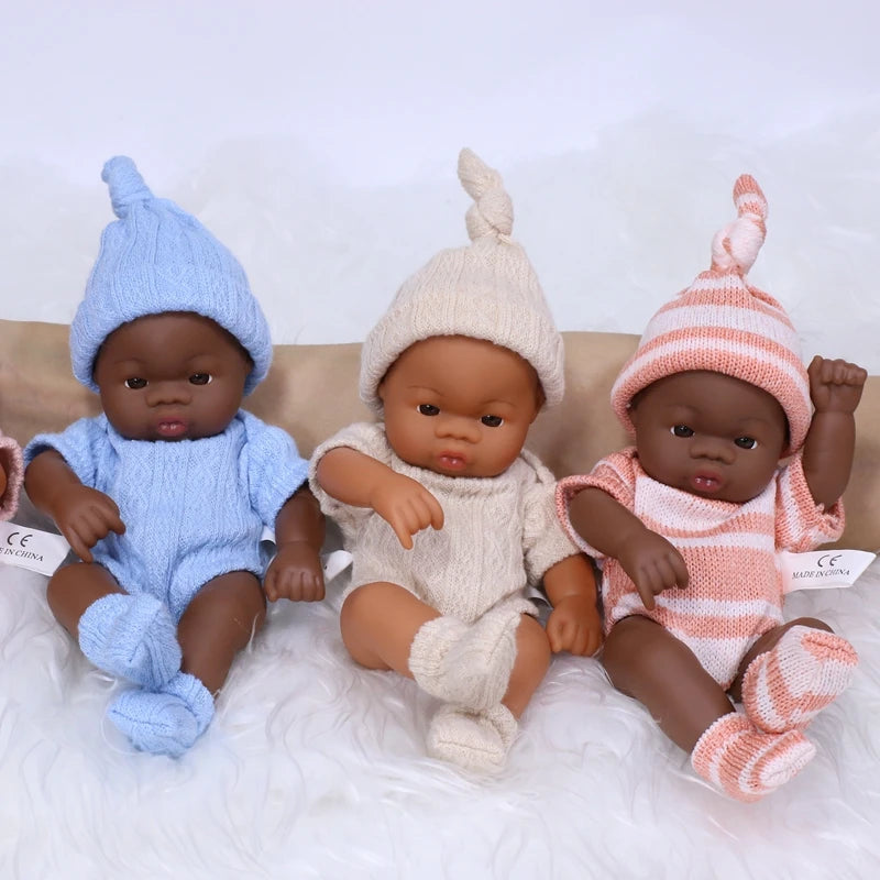 Mini Reborn Doll — 20cm Lifelike Vinyl Baby Doll for Girls