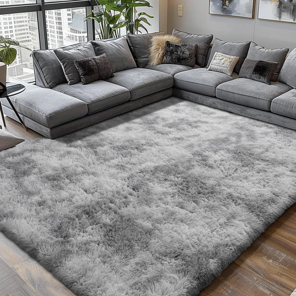 Ultra-Soft Puffy Rug – Fluffy Indoor Floor Mat for Bedroom, Living Room
