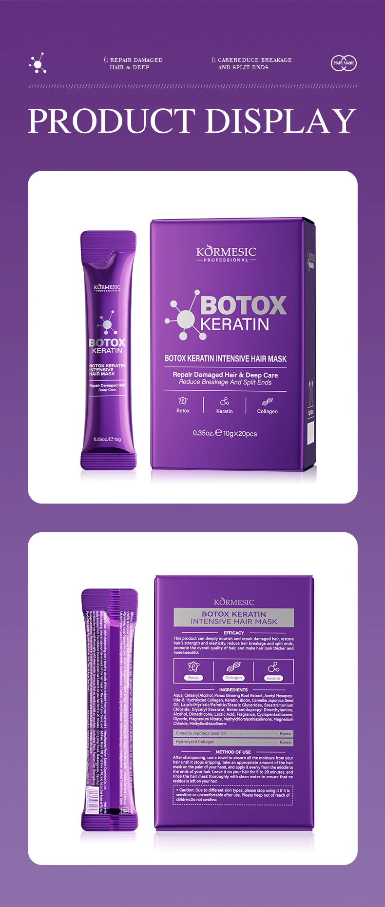 Keratin Hair Mask | 5-Second Repair for Dry, Frizzy & Damaged Hair
