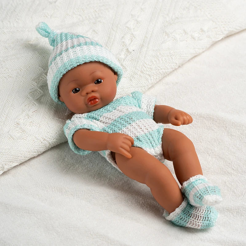 Mini Reborn Doll — 20cm Lifelike Vinyl Baby Doll for Girls