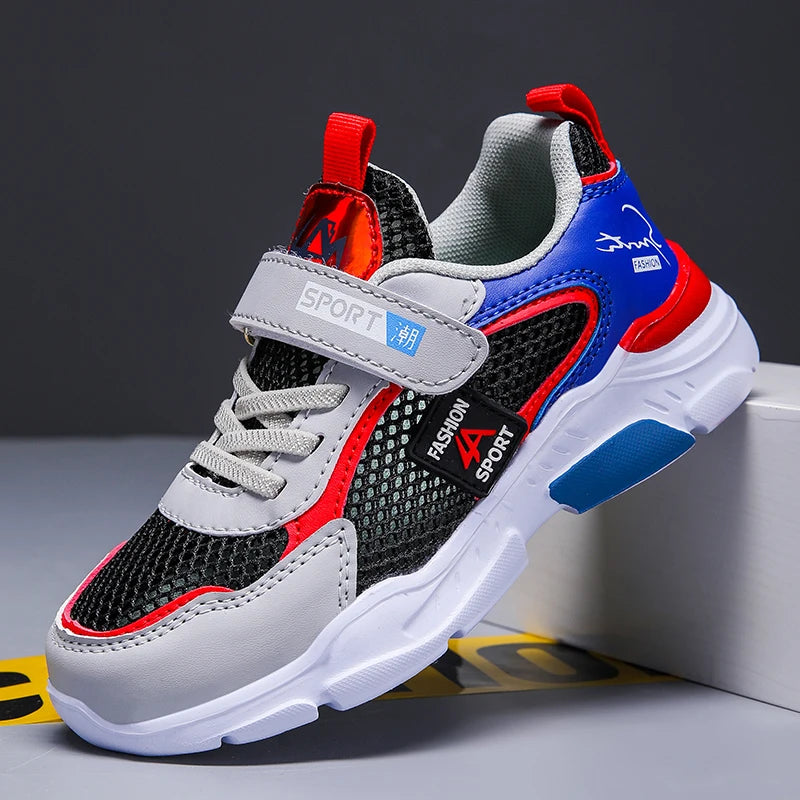 Boys Breathable Mesh Trainers – Lightweight Summer Sport Shoes for Kids