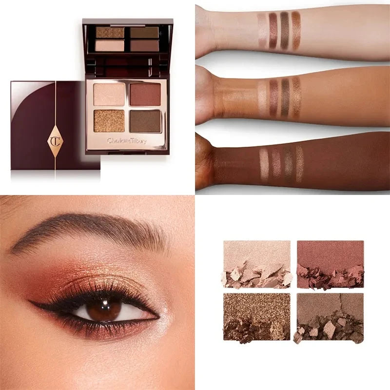 Collagen Lip Gloss & Eyeshadow Palette Set | Long-Lasting Matte & Hydrating Makeup