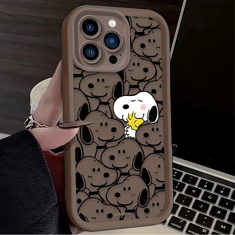 Cute Anime Puppy Silicone iPhone Case | Compatible with iPhone 7–17 Series