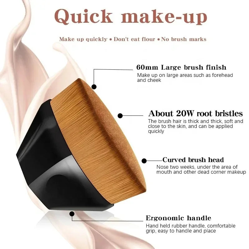 Magic Makeup Brush Set — Foundation, Blush & Powder