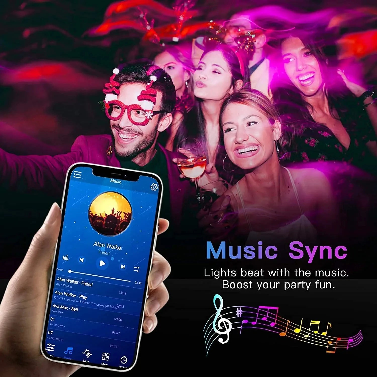 Bluetooth LED Strip Lights – Smart SMD 5050 App Control, TV Backlight & Home Decor (1m–5m)