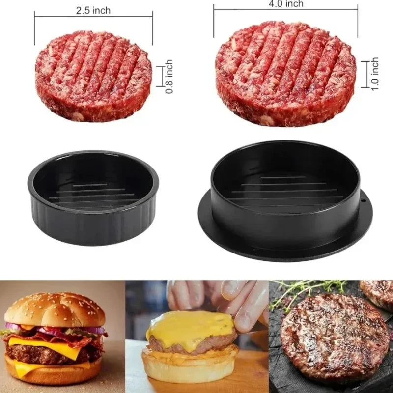 Home Sweet Home burger press and patty maker for shaping uniform burger patties from ground meat.