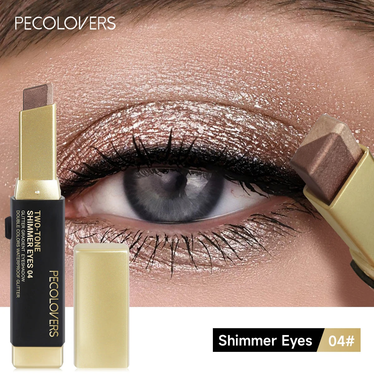 Double Colour Eyeshadow Stick Glitter Highlight Shadow Stick