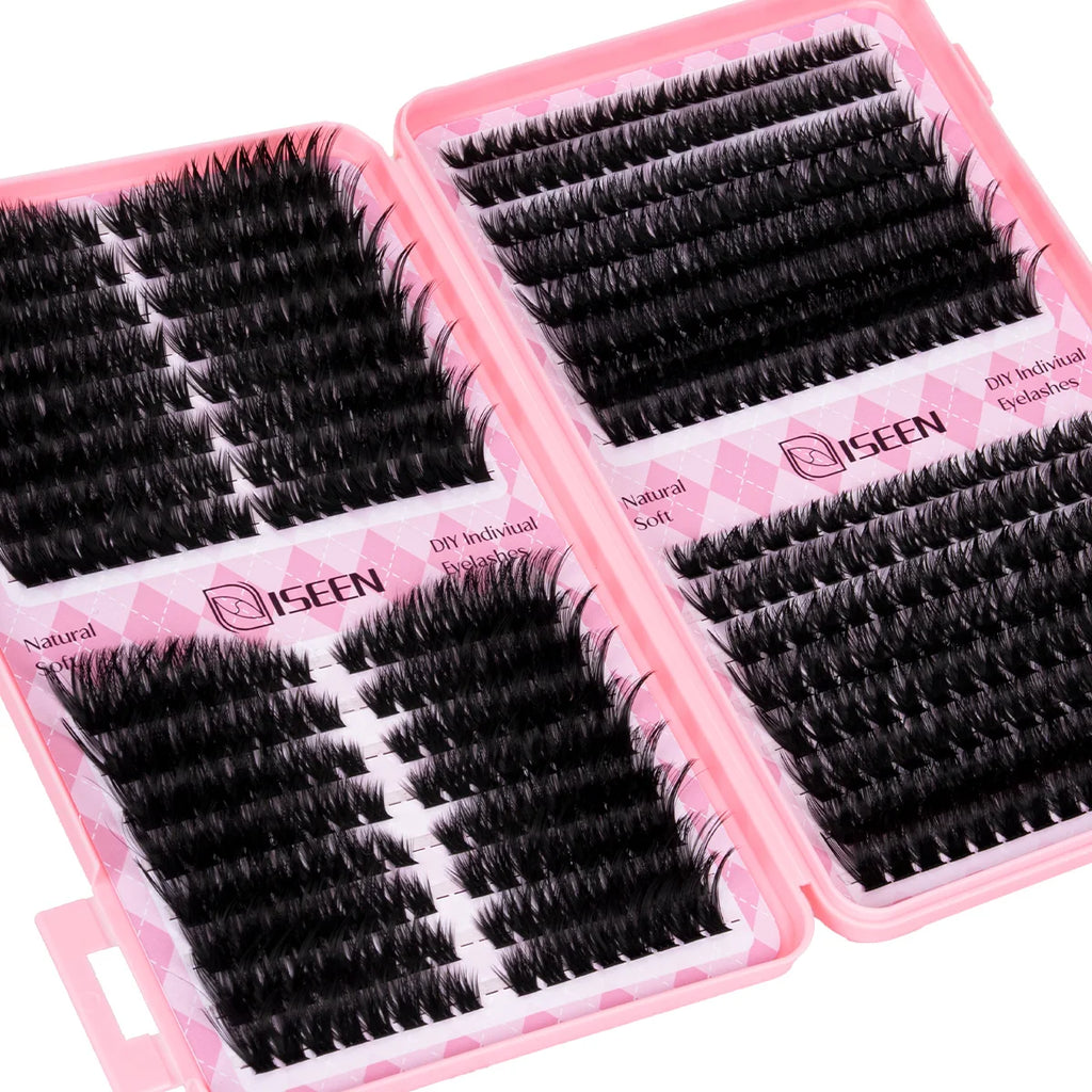 DIY Eyelash Extension Kit — Cluster Lashes with Glue