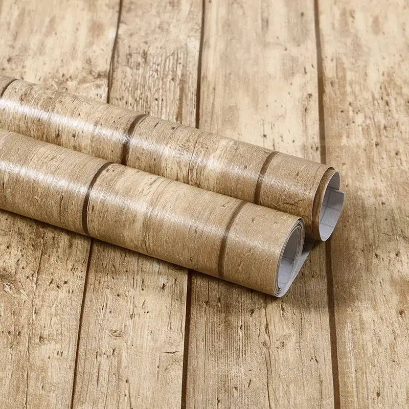 Wood Grain Peel & Stick Wallpaper – Self-Adhesive Waterproof PVC Wall Sticker