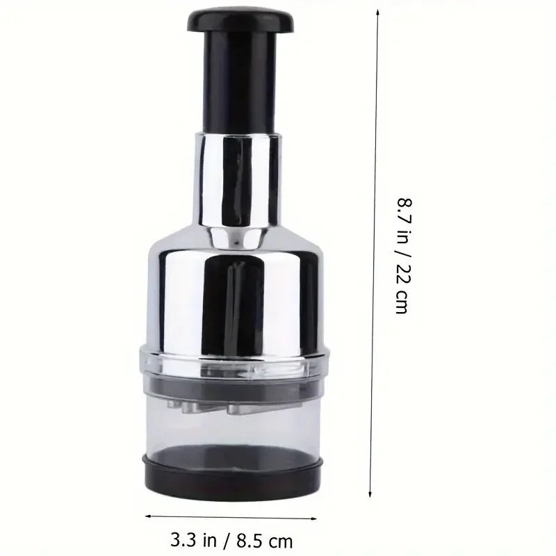 Manual Garlic Chopper Crusher Stainless Steel Handheld