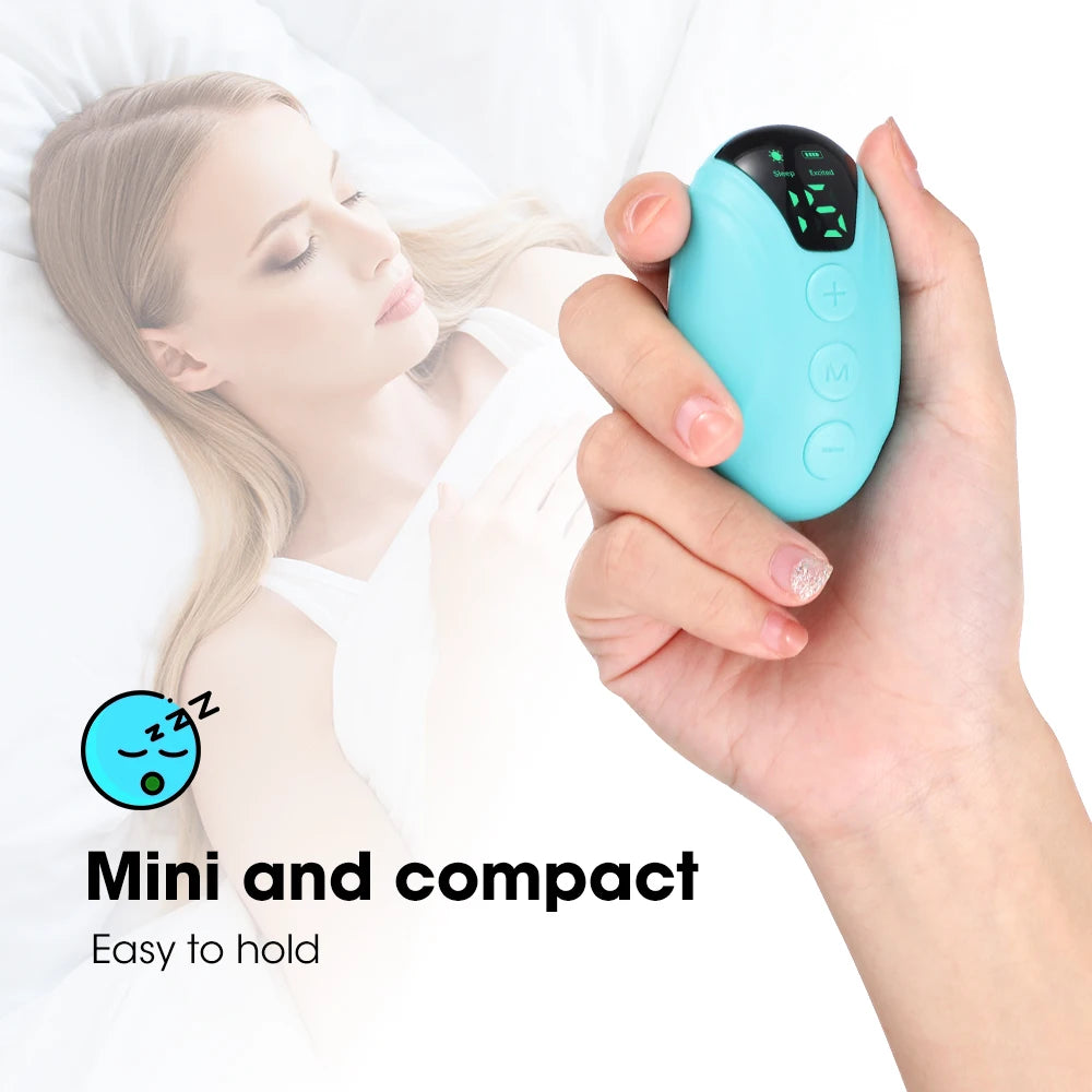 Handheld Sleep Aid Device — EMS Micro-Current Therapy for Insomnia & Anxiety Relief