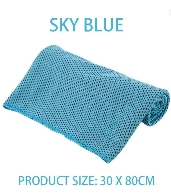 Microfibre Cooling Ice Towel – Quick-Dry Sports Towel for Gym, Running & Outdoor