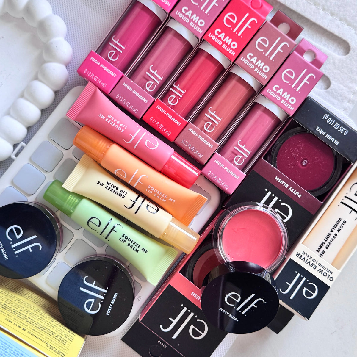 e.l.f. Fruit Flavour Lip Gloss & Power Grip Primer Hydrating Moisturising Lip Colour