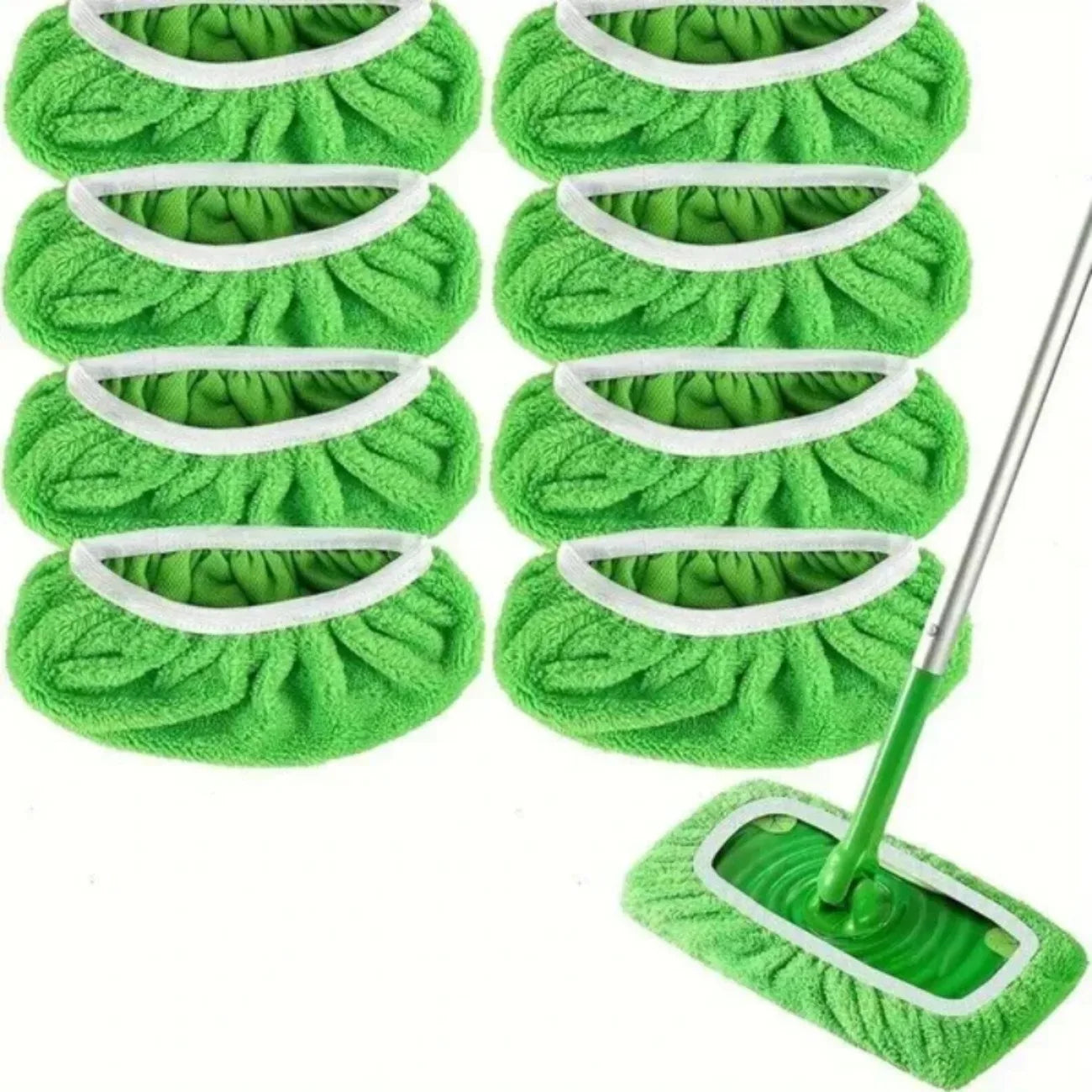 Eco-Friendly Microfibre Flat Mop Pads – 6-Pack Washable & Reusable Mop Covers