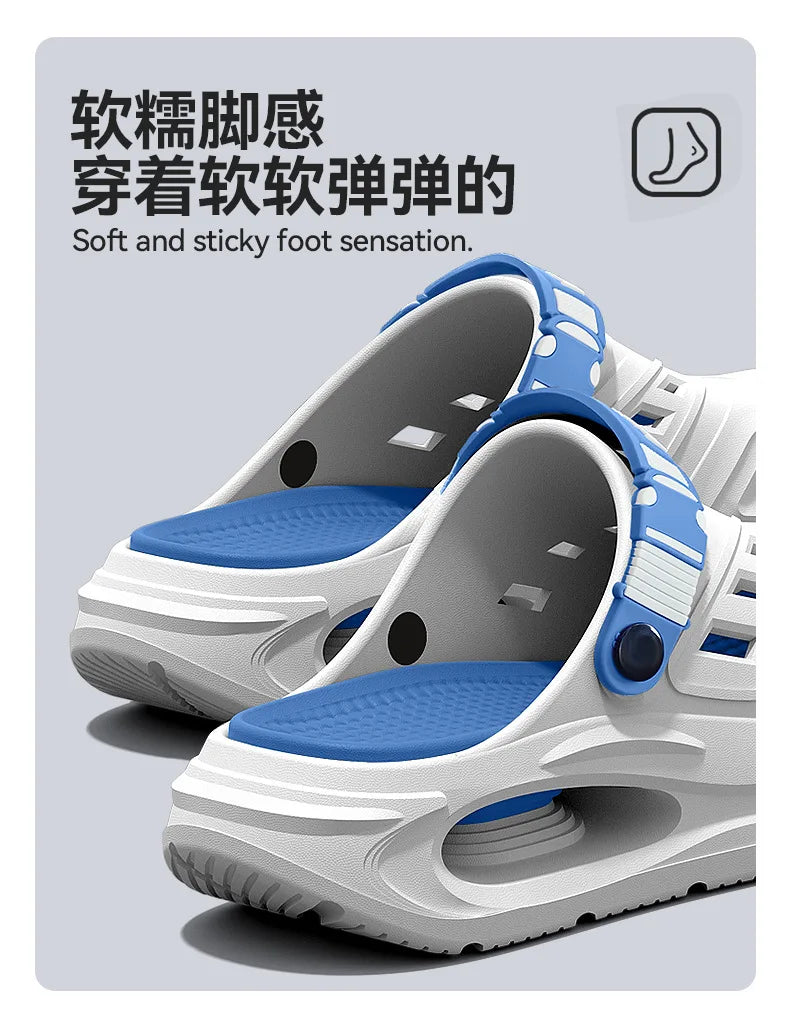 Men’s breathable summer slippers with arch support, anti-slip thick sole, and comfortable design from Home Sweet Home.