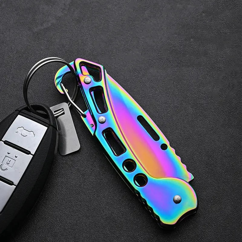 Folding Pocket Knife – Stainless Steel Fruit & Kitchen Knife with Non-Slip Handle