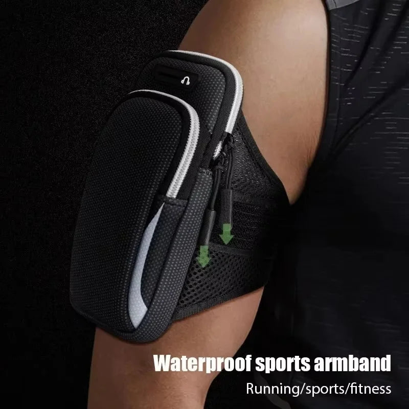 Waterproof Running Phone Armband — Universal Fitness Arm Holder