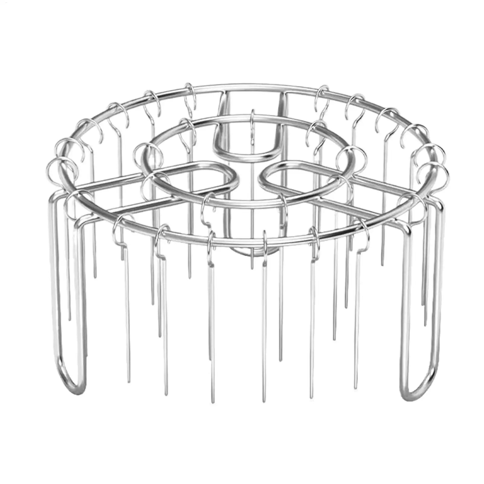 Vertical Kebab Rack with 24 Stainless Steel Skewers | Air Fryer & Oven Grill
