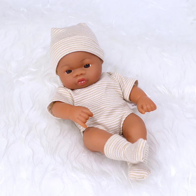 Mini Reborn Doll — 20cm Lifelike Vinyl Baby Doll for Girls