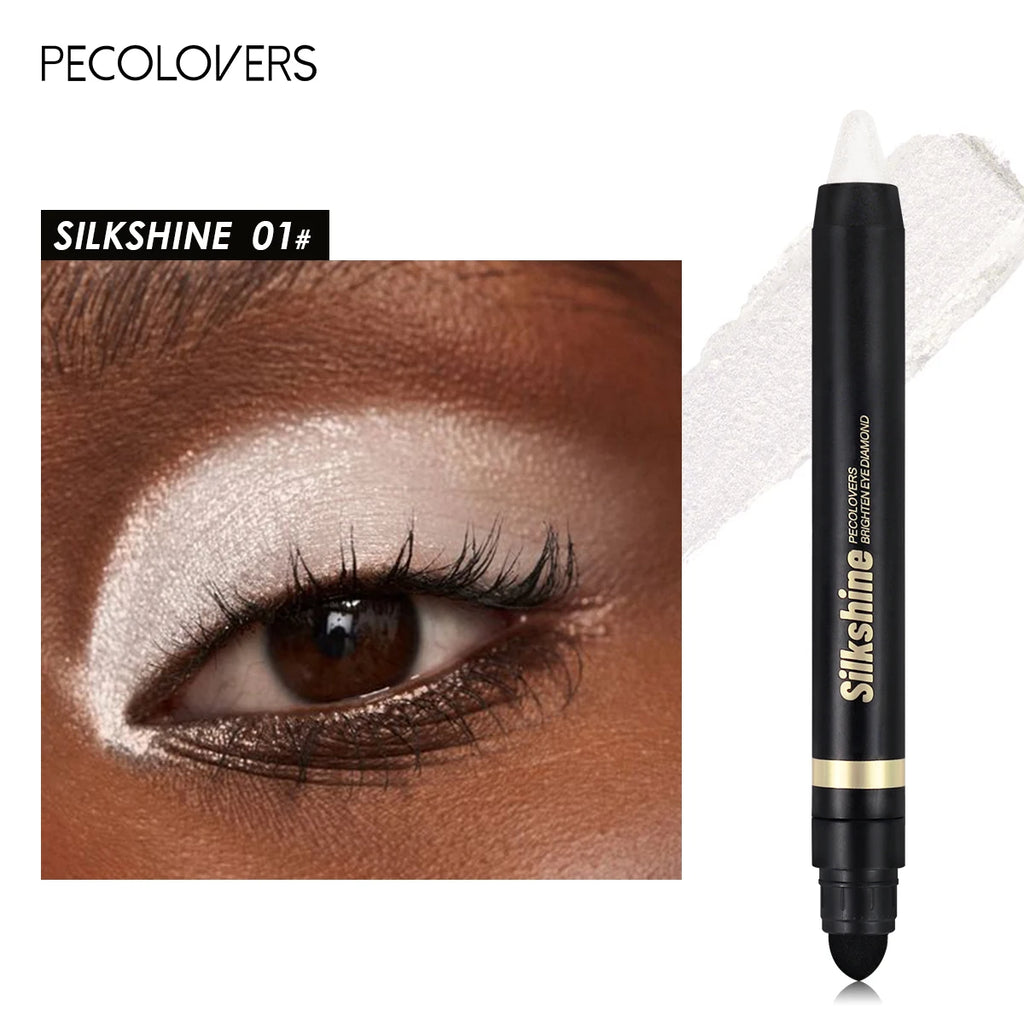 Metallic Glitter Eyeshadow Stick – Matte & Shimmer Waterproof Pearlescent Eye Pen