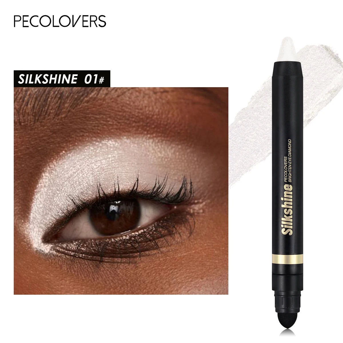 Metallic Glitter Eyeshadow Stick – Matte & Shimmer Waterproof Pearlescent Eye Pen