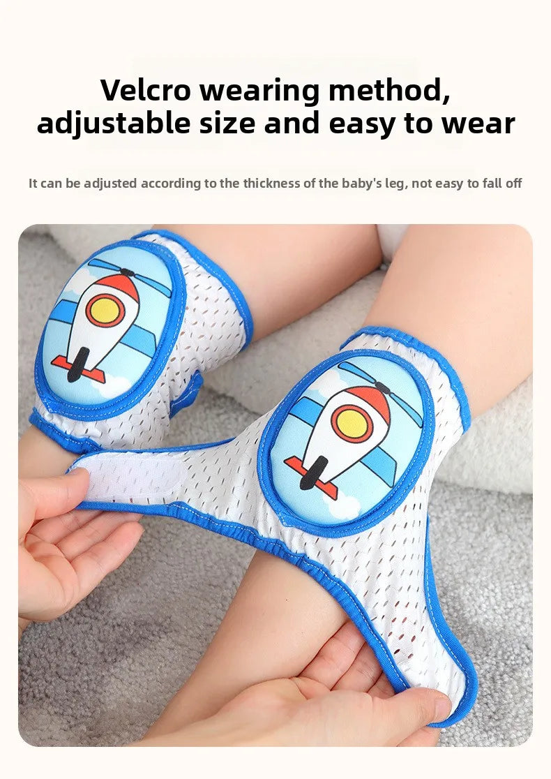 Baby & Toddler Knee Pads — Crawling Protection with Velcro