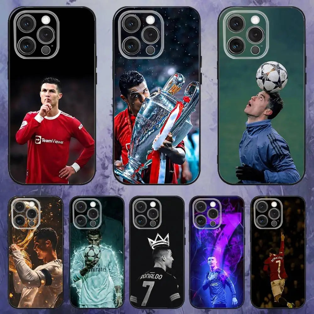 CR7 Ronaldo iPhone Case — Soft TPU Cover for iPhone 11–17