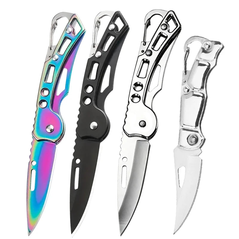 Folding Pocket Knife – Stainless Steel Fruit & Kitchen Knife with Non-Slip Handle