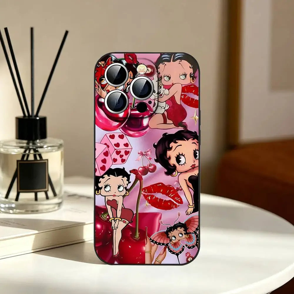 Betty Boop Phone Case | Slim Shockproof Cover for iPhone 11–17 Series