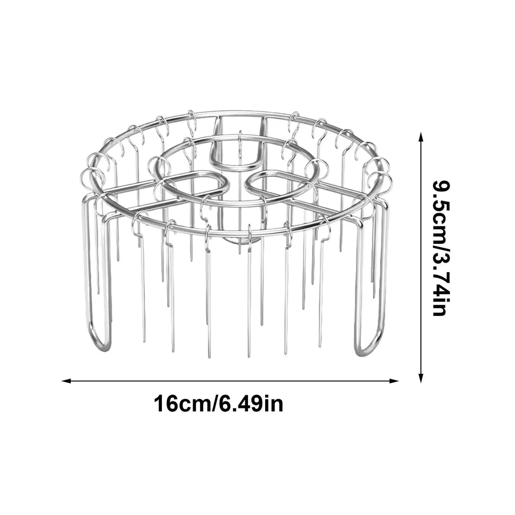 Vertical Kebab Rack with 24 Stainless Steel Skewers | Air Fryer & Oven Grill