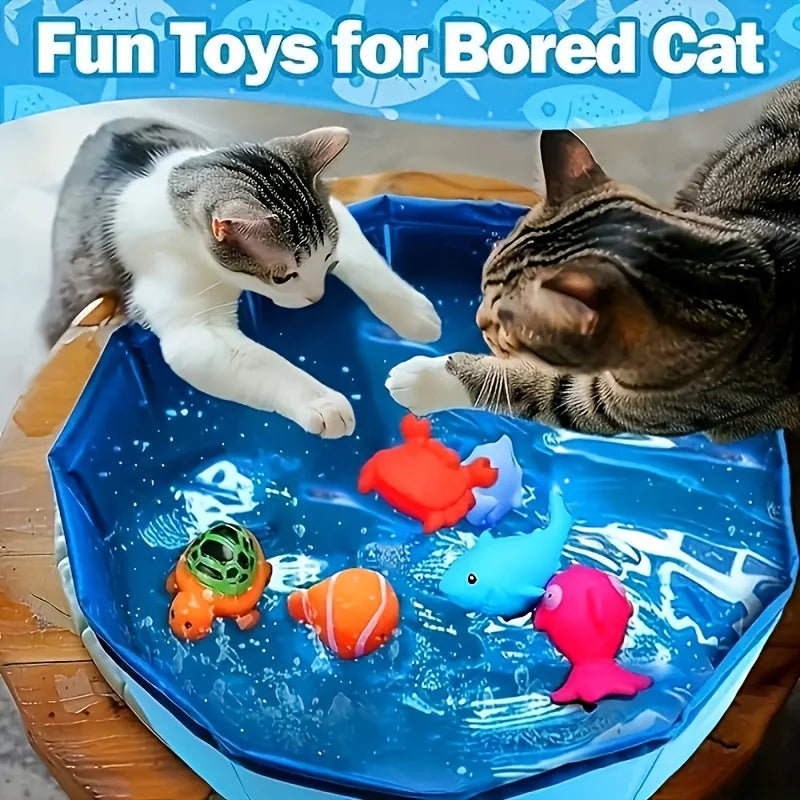 Pet Play Pool – Blue Outdoor Water Pool for Cats & Dogs