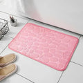 Embossed Memory Foam Bath Mat – Anti-Slip Cobblestone Microfibre Rug for Bathroom & Living Room