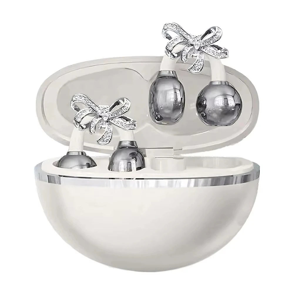 Vivo Open-Ear Bluetooth Clip-On Earbuds with Crystal Bowknot Earrings