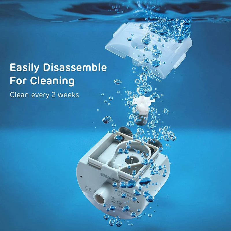 Home Sweet Home cat water fountain replacement pump with cleaning brush, featuring a USB silent motor for easy maintenance.