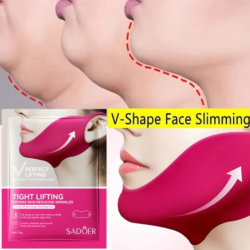 Home Sweet Home V-Shape Firming Face Mask showing a sleek, contoured mask designed to lift and tighten facial skin.
